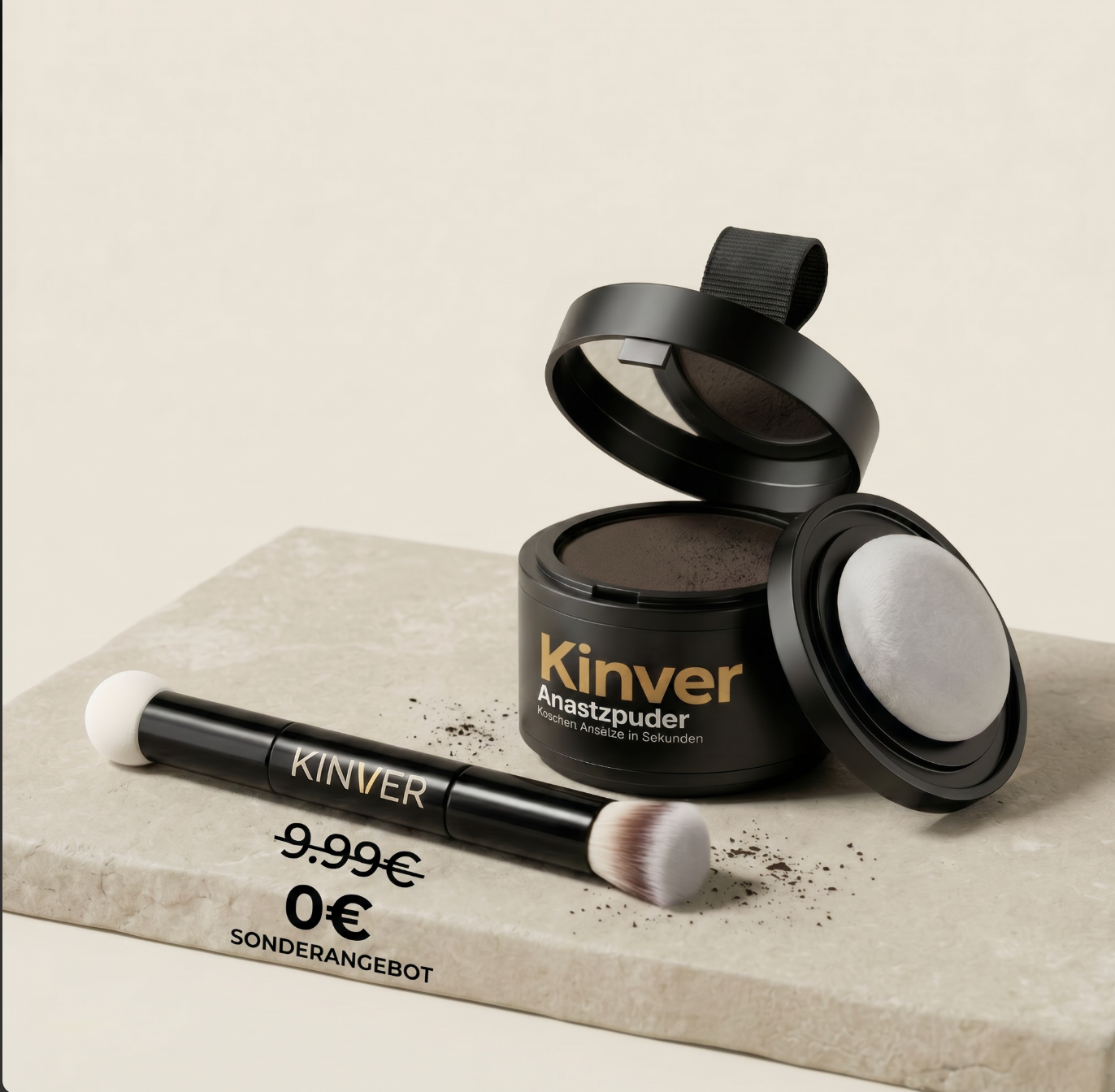 Premium Ansatzpuder von Kinver®  Wasserfeste  Qualität